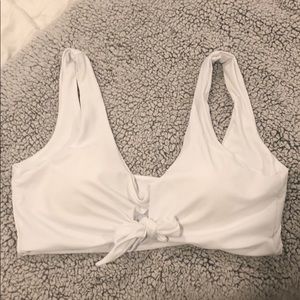 Never worn white bikini top